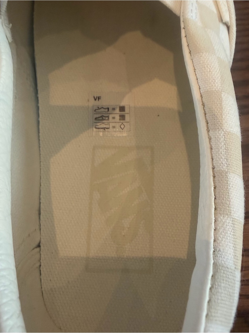 Women's Size 10 Vans White Canvas platform Slip-On Sneakers - Picture 6 of 7